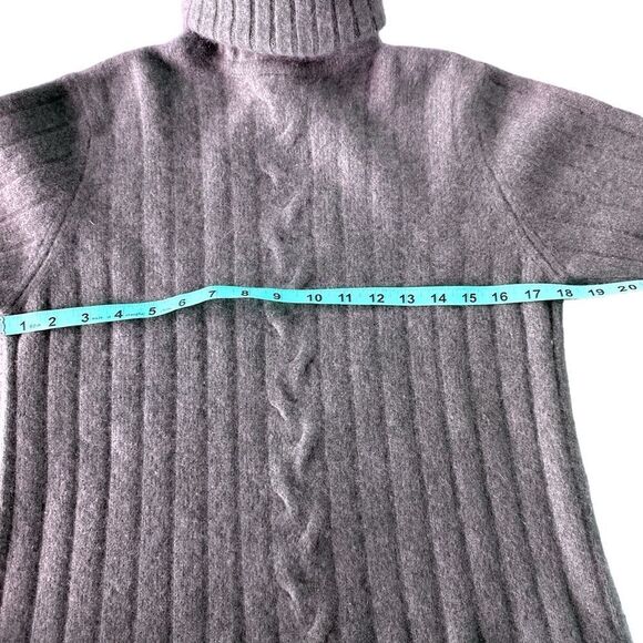 Vintage 4 ply cashmere sweater cable design xo super warm soft - Picture 4 of 6